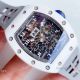 Swiss Copy Richard Mille RM 011-FM Polo Club Saint Tropez Watch White Ceramic Gray Skeleton Dial (4)_th.jpg